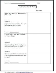 Systems Of Linear Equations Word Problems Worksheet Answers —