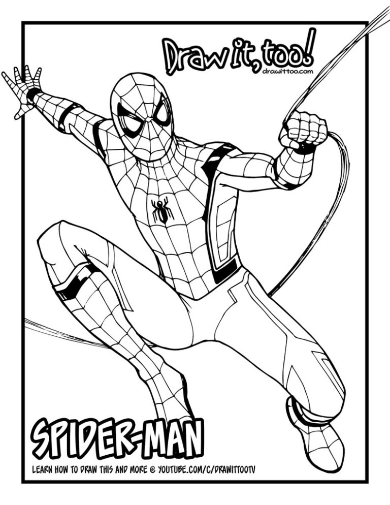 Iron Spider Man Coloring Pages
