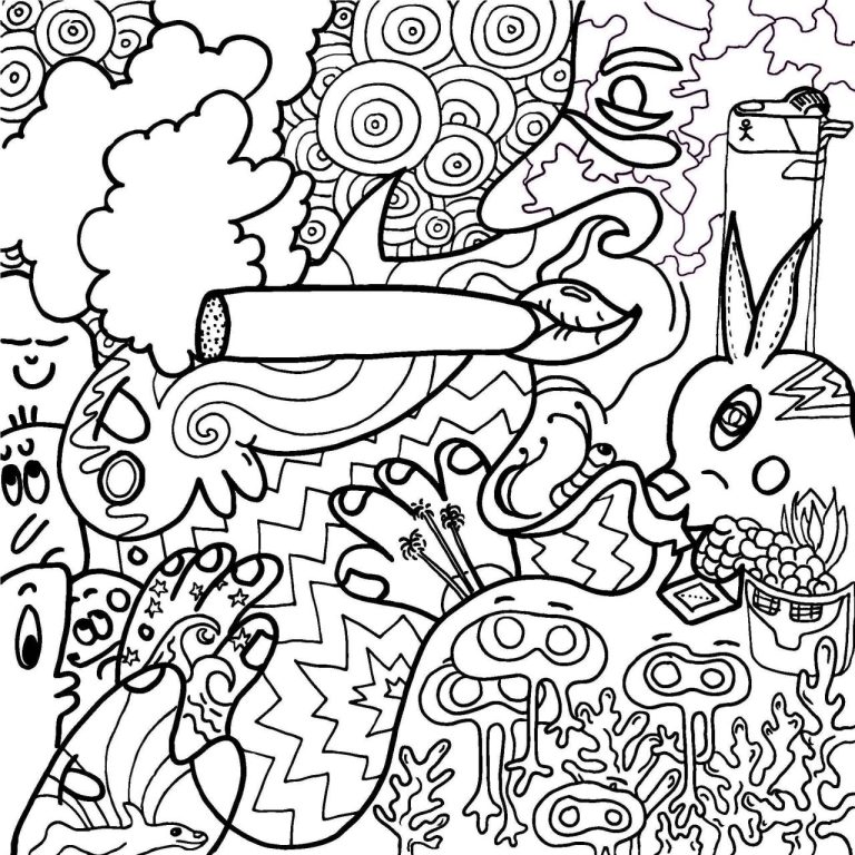 Stoner Coloring Page