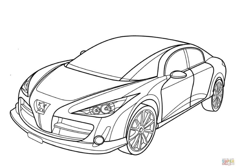 Supercar Coloring Pages