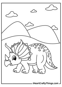 Printable Triceratops Coloring Pages (Updated 2021)