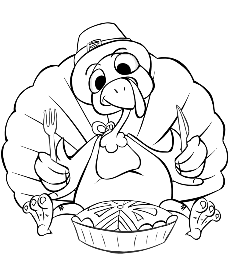 Free Turkey Coloring Page