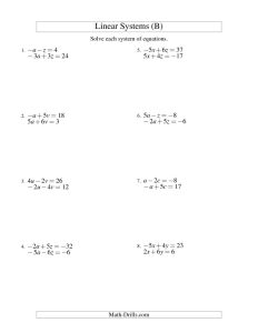Math Worksheets 2 Step Equations