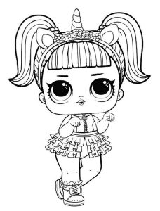 LOL Surprise Dolls Coloring Pages Free Printable Coloring Page