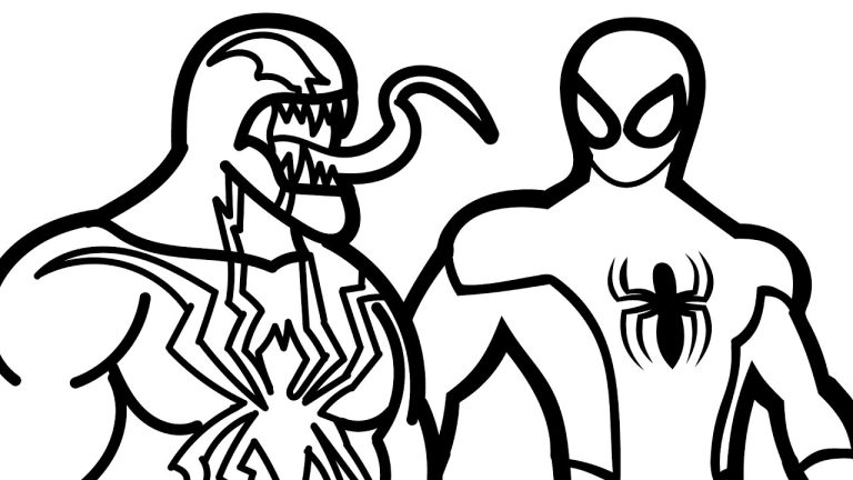 Easy Venom Coloring Pages