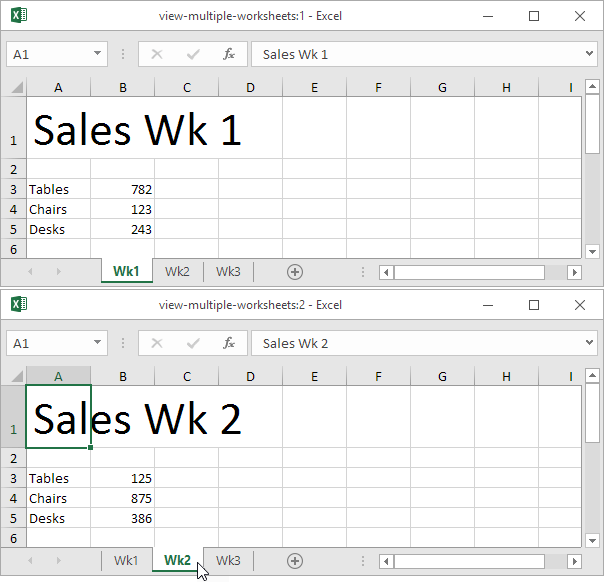 Enter Data In Multiple Worksheets At The Same Time