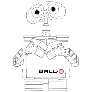 Wall E Free Coloring Pages