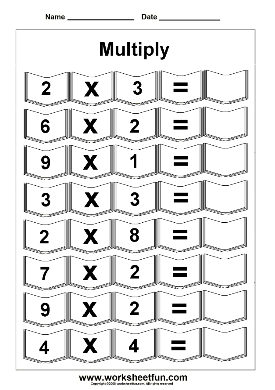 Multiplication Worksheet For Class 1 Times Tables Worksheets