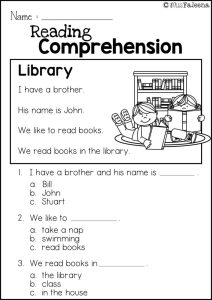 Reading Comprehension Worksheets 5th Grade Multiple Choice Times