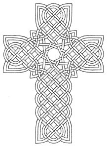 10 Pics Of Detailed Cross Coloring Pages Easter Cross Coloring