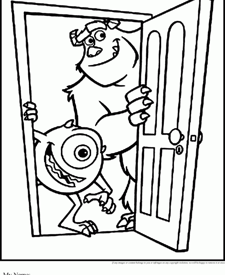 Monster Inc Coloring Pages
