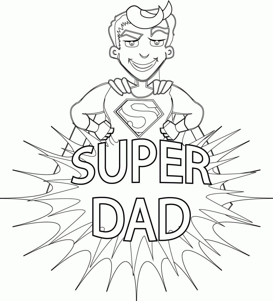 Daddy Coloring Pages