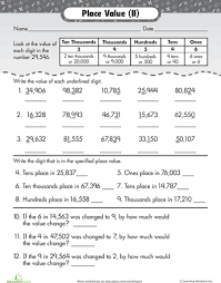 Grade 4 Free Place Value Worksheets 4th Grade