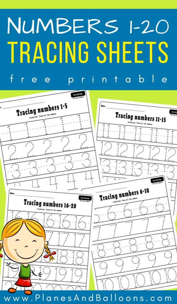 Tracing Preschool Math Worksheets Pdf