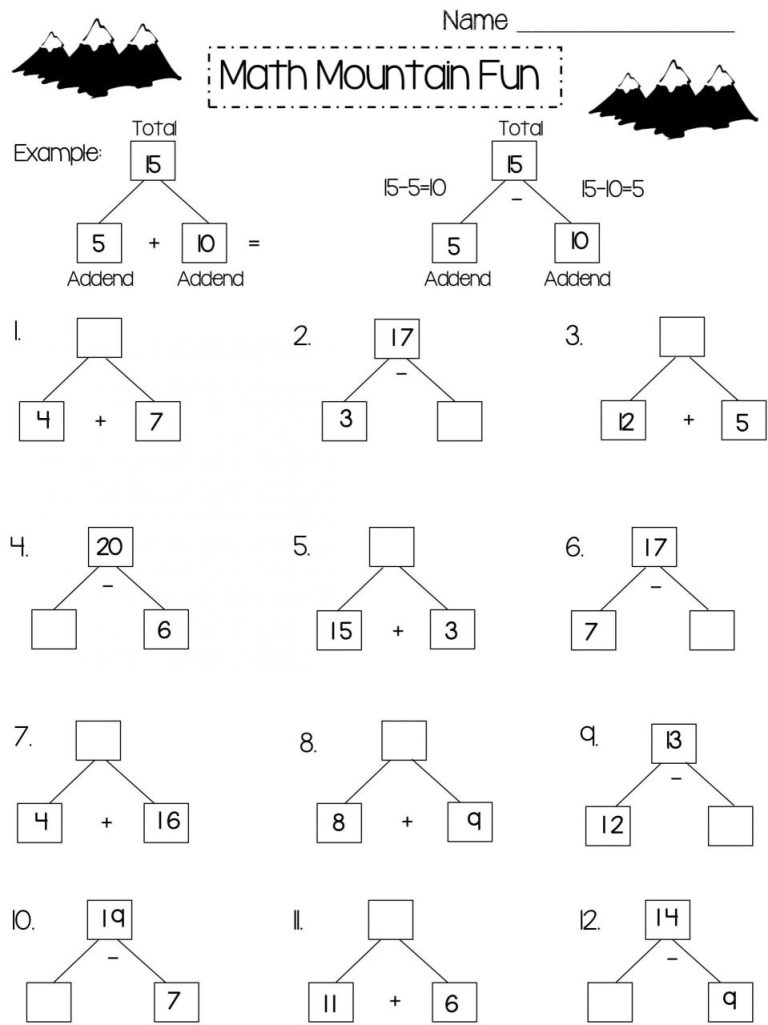 Kindergarden Preschool Math Worksheets Pdf