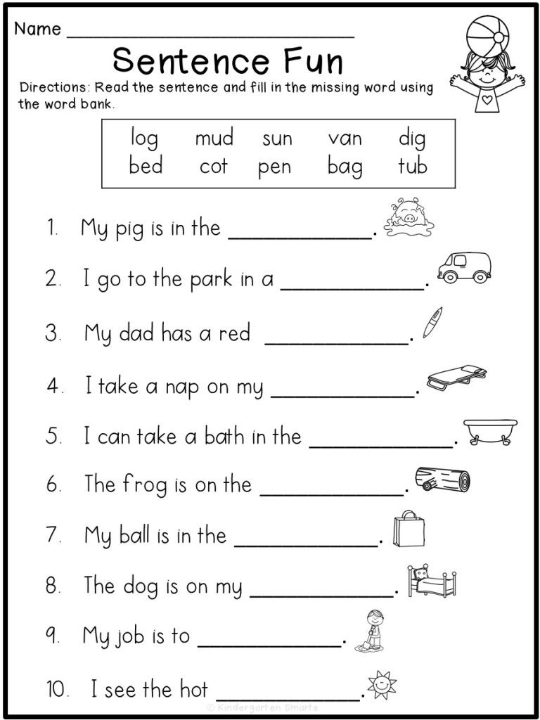Free Printable First Grade English Worksheets For Grade 1