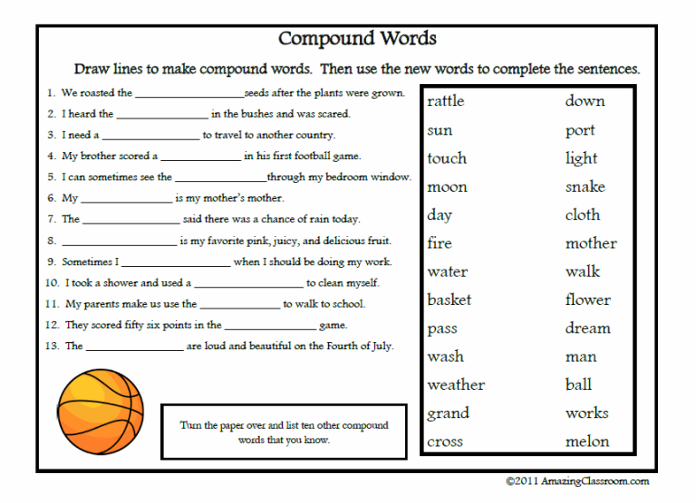 Vocabulary English Worksheets For Grade 2 Printable