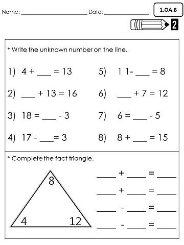 Printable 2nd Grade Common Core Math Worksheets