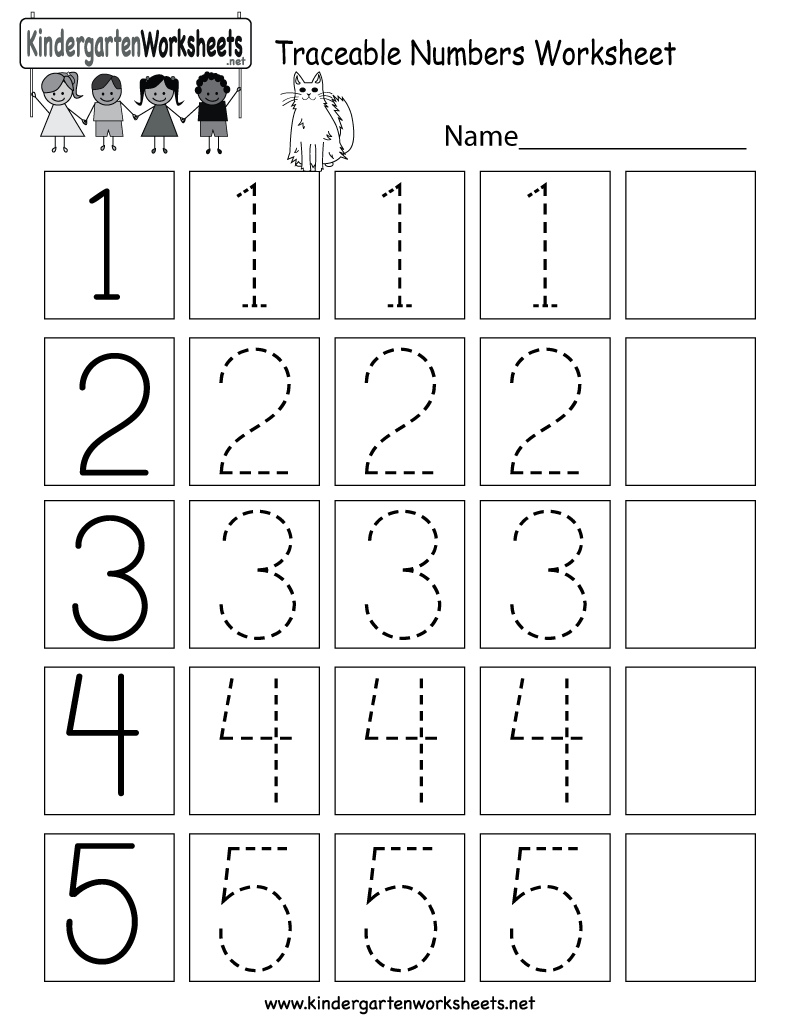 Free Tracing Numbers Worksheets For Preschoolers