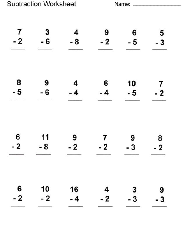 Printable 1st Grade Math Worksheets Addition And Subtraction