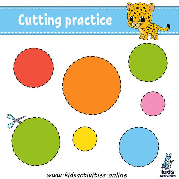 Preschool Free Printable Cutting Shapes Worksheets