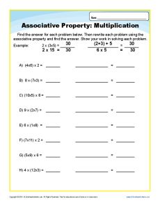 5th Grade Properties Of Addition Worksheets Pdf