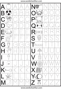 Free Printable Tracing Worksheets For Kindergarten