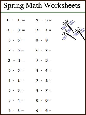 Addition Printable First Grade Math Worksheets For Grade 1