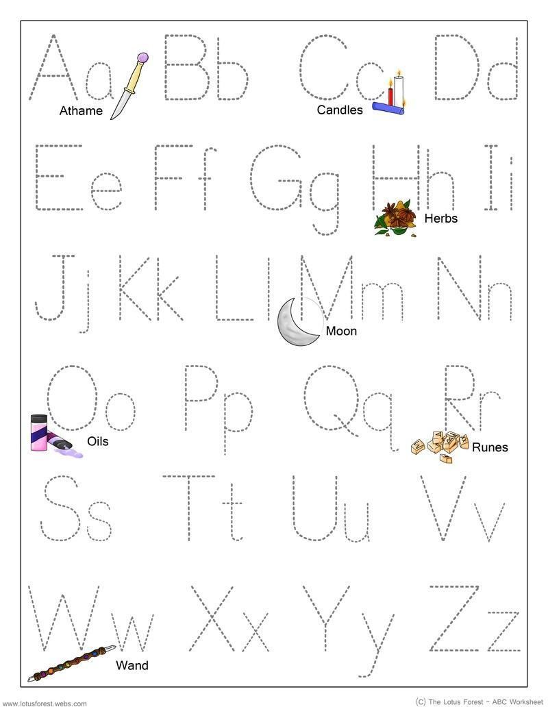 Printable Alphabet Tracing Worksheets For 3 Year Olds