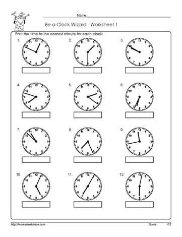 Pdf Telling Time Worksheets Grade 3