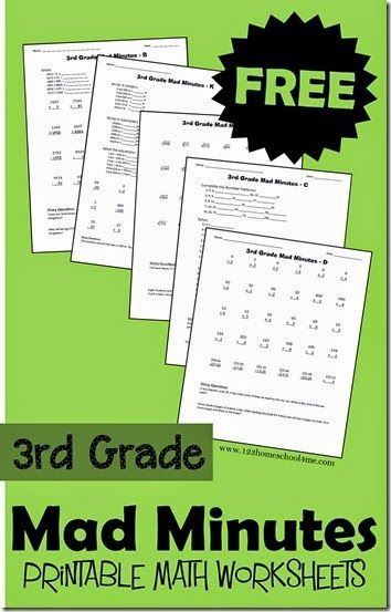 Free Printable 3rd Grade Math Review Worksheets