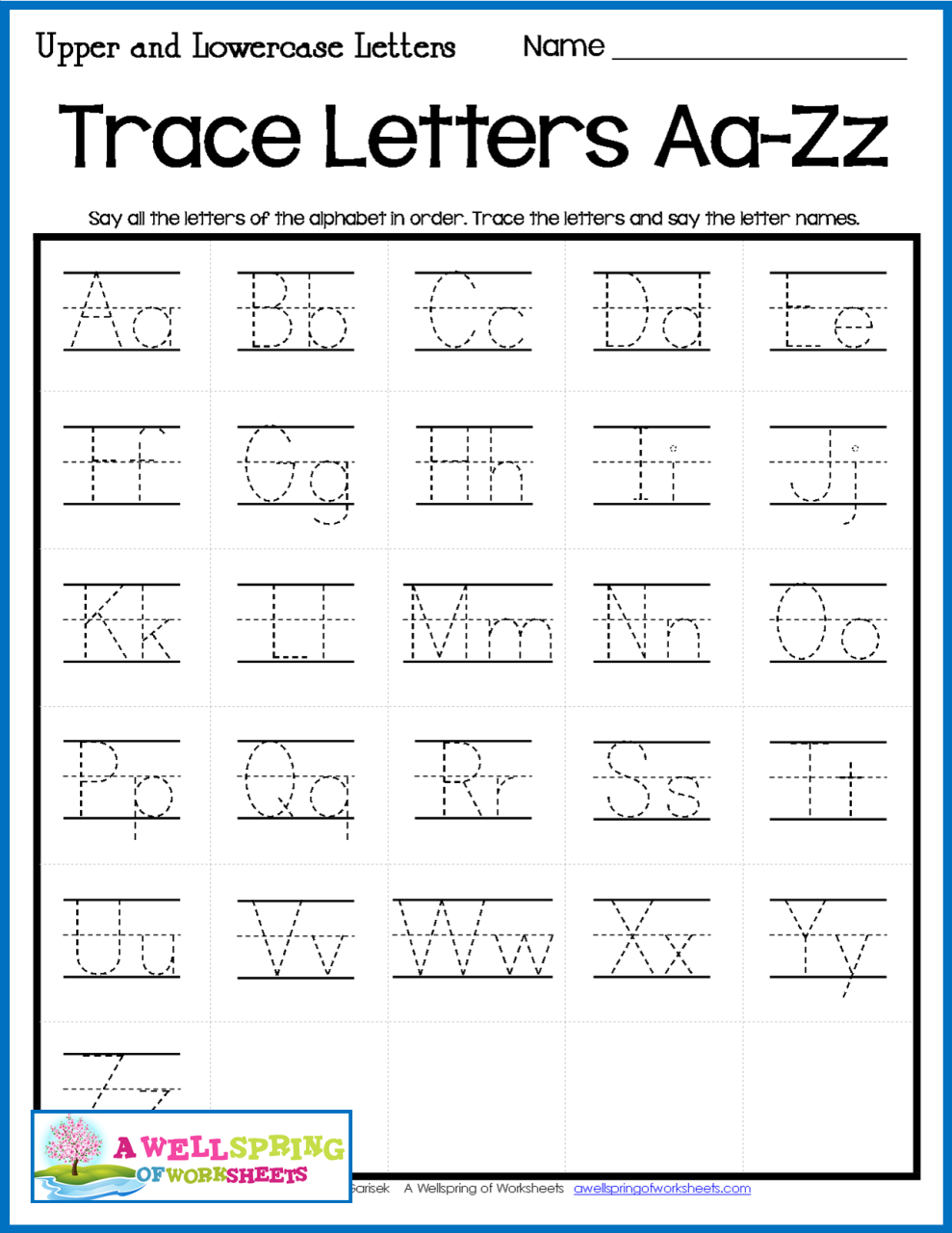 Practice Tracing Letters Clipart