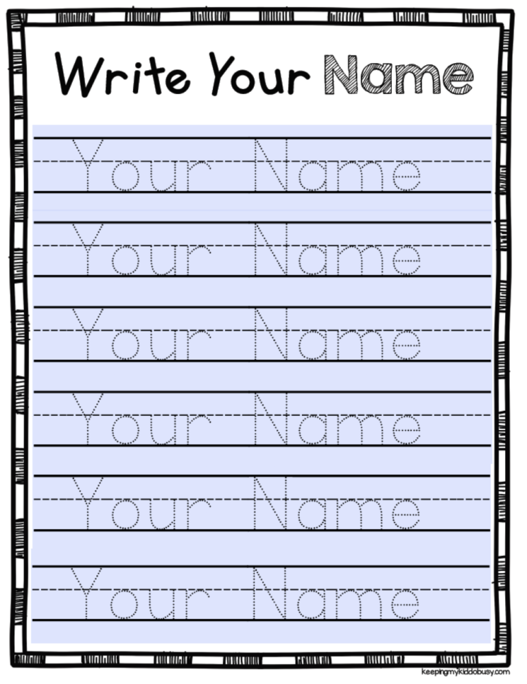 Worksheets Printable Handwriting Tracing Name Maker
