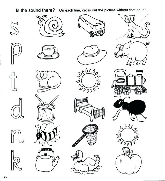 Preschool Jolly Phonics Worksheets For Kindergarten