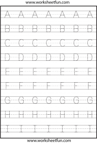 Capital Letters Alphabet Tracing Worksheets Pdf Download