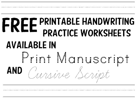 Print Handwriting Worksheets For Adults Free