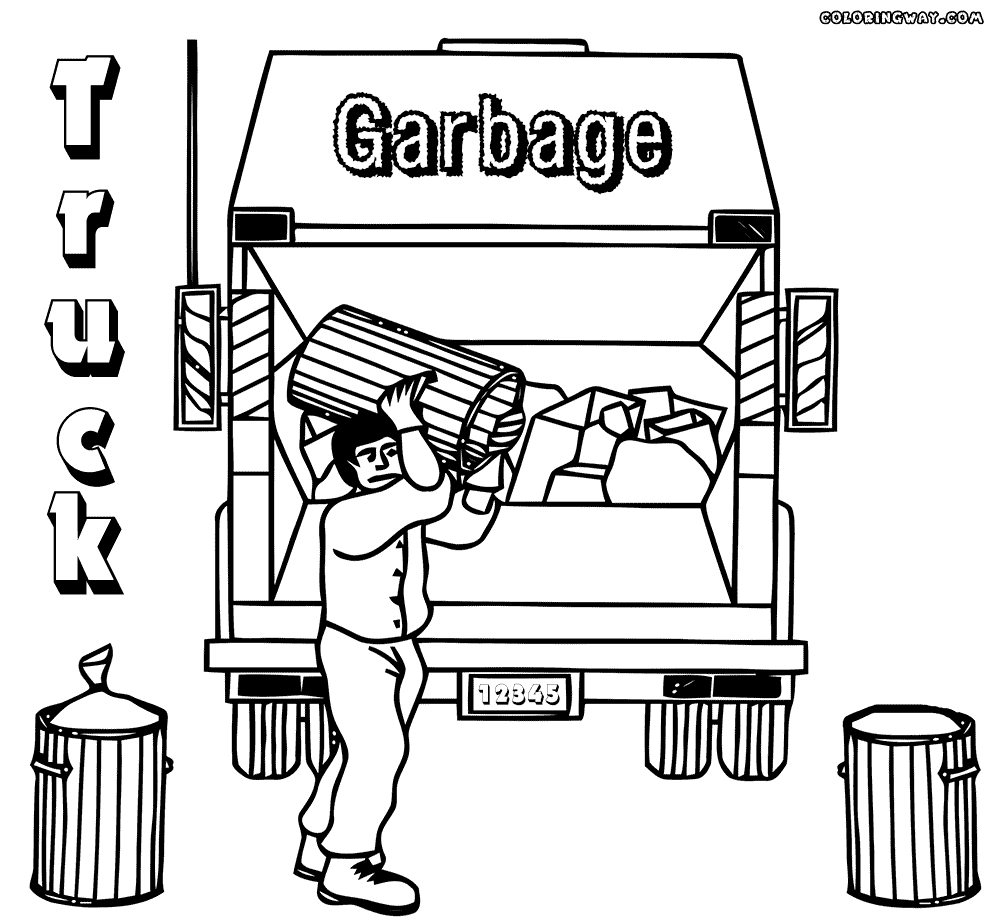 Garbage truck coloring pages Coloring pages to download and print