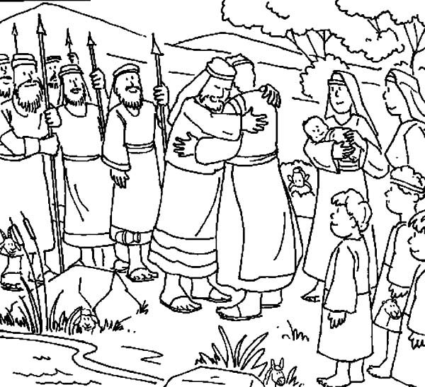 Activity Jacob And Esau Coloring Page