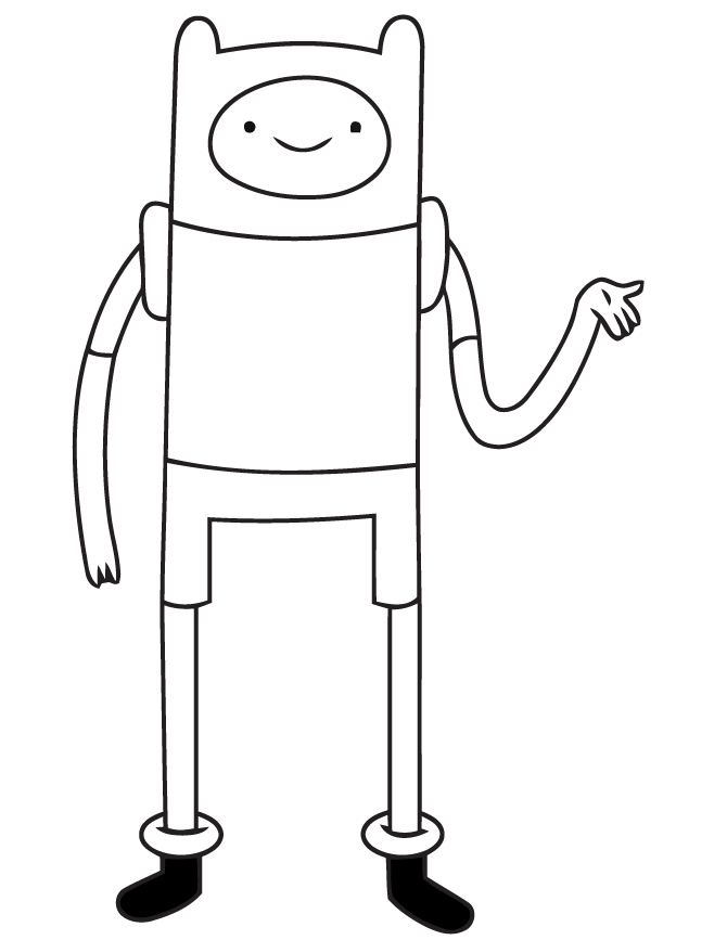Adventure Time Coloring Pages Finn