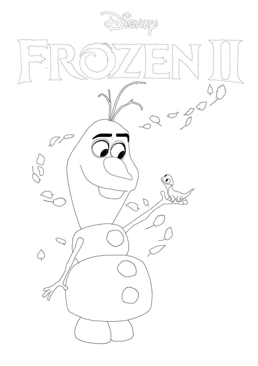 Anna Olaf Frozen Coloring Pages
