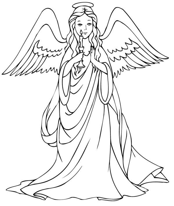 Angel Coloring Sheet