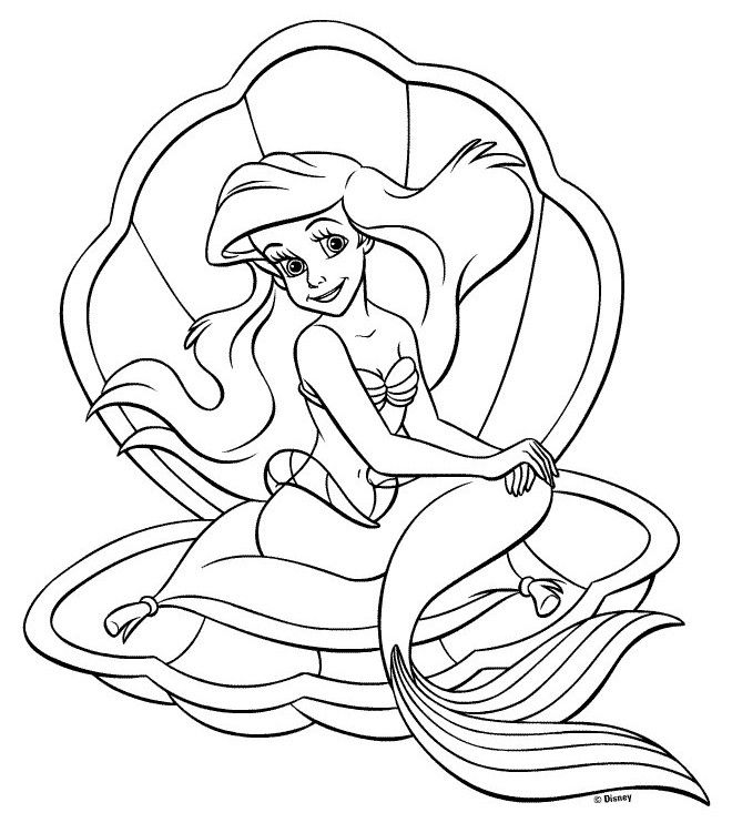 Ariel Coloring Pages Free To Print