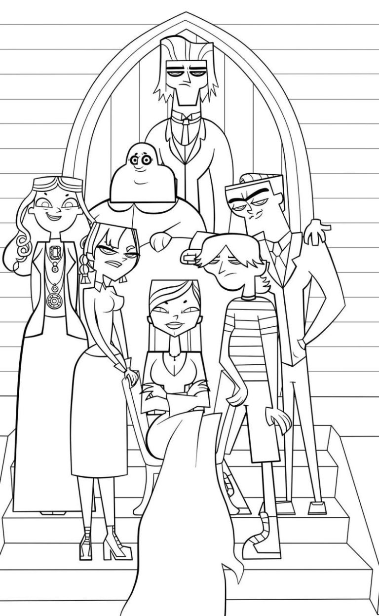 Addams Family Coloring Book