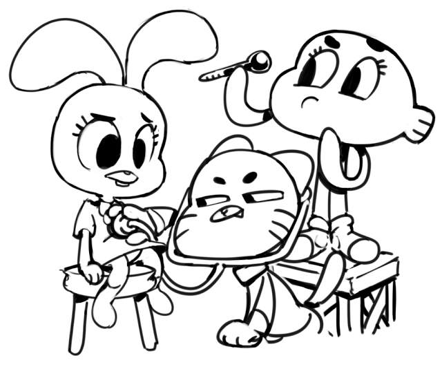 Amazing World Of Gumball Characters Coloring Pages