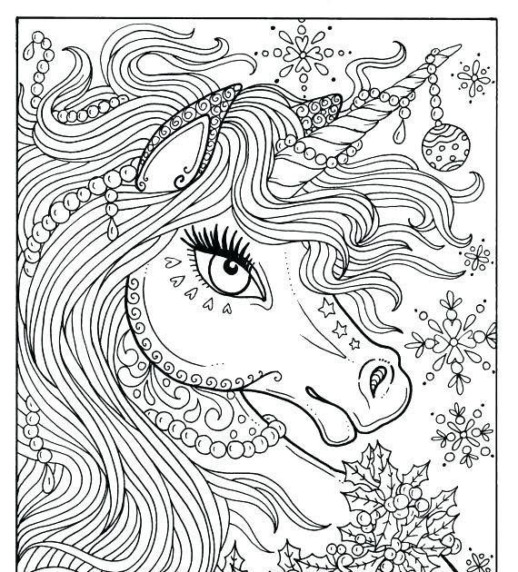 Animal Coloring Pages For Adults Unicorn