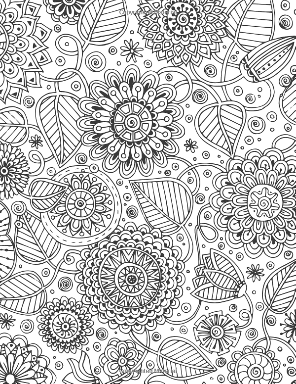 Abstract Stress Relief Coloring Pages For Adults