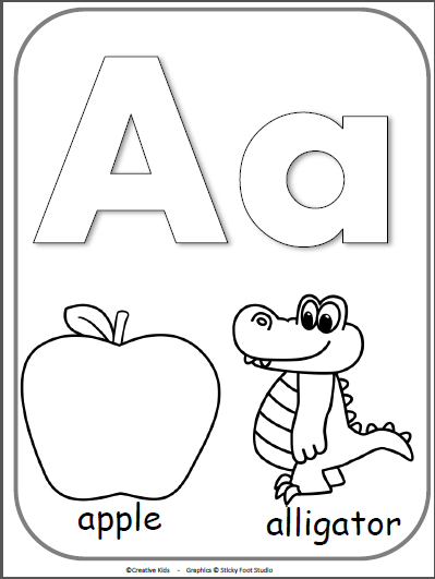 Alphabet Coloring Sheets A-z