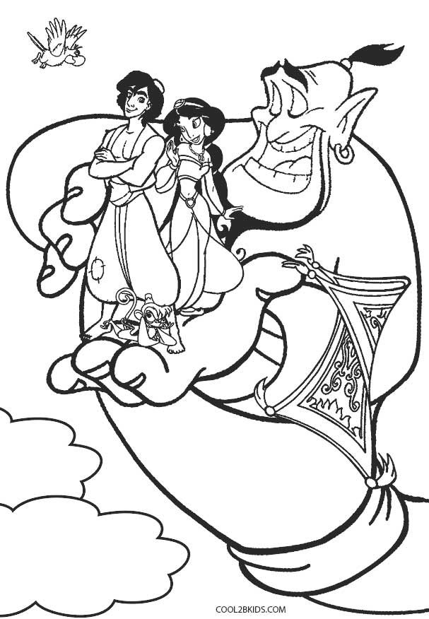 Aladdin 2019 Jasmine Coloring Pages