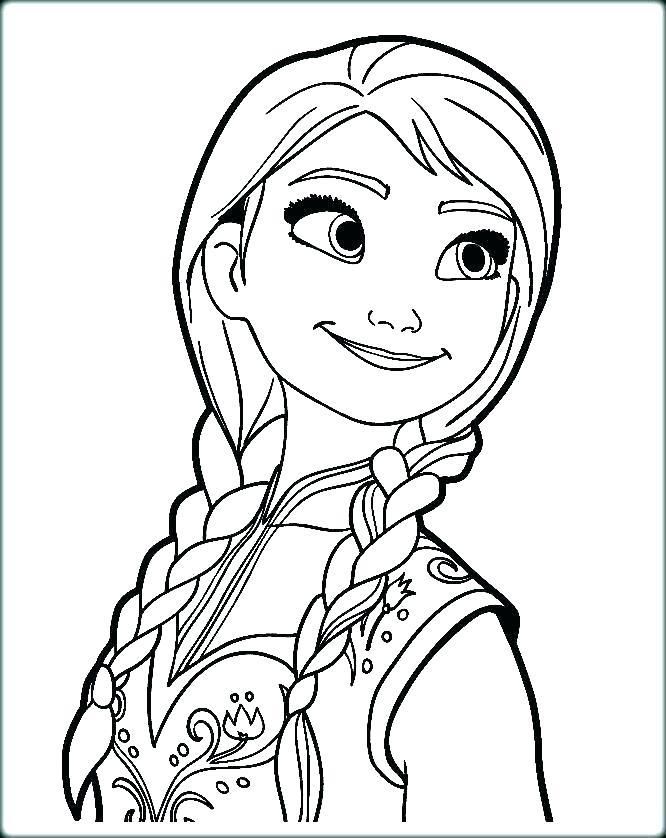 Anna Coloring Pages Easy