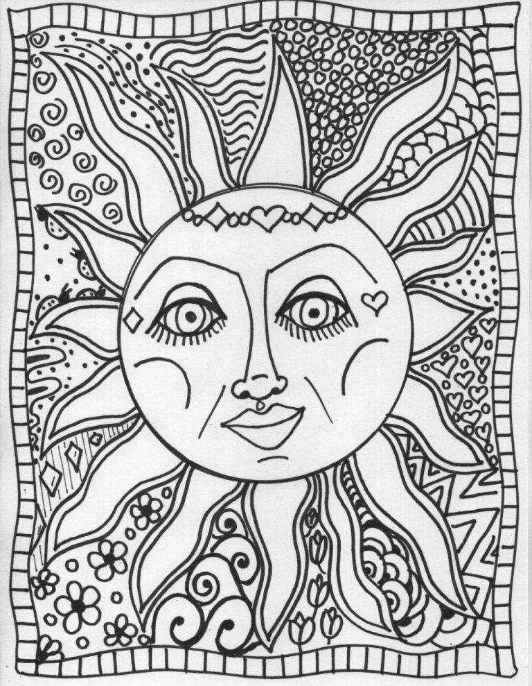 Aesthetic Stoner Tumblr Stoner Trippy Coloring Pages For Adults